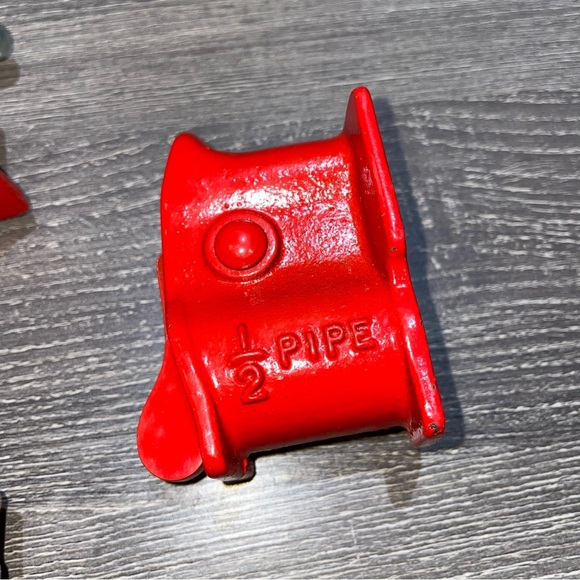 VINTAGE SEARS CRAFTSMAN 1 Set Of Gluing Clamps 1/2” Threaded Pipe In Box - Picture 5 of 6